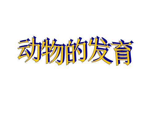 苏科初中生物八上《7.20第2节 动物的发育》PPT课件 (6)