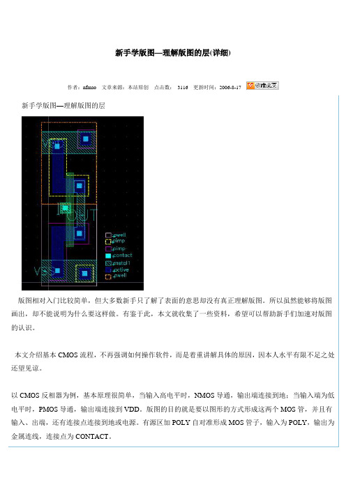 新手学版图—理解版图的层