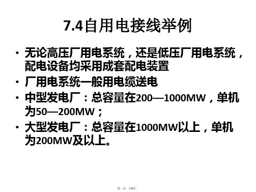 火电厂厂用电接线举例(与“备用”有关的文档共9张)