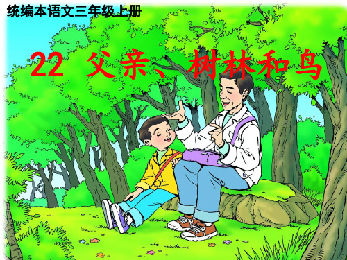 《父亲、树林和鸟》ppt优秀课件部编版小学语文1