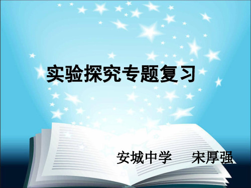 实验探究复习课17页PPT文档