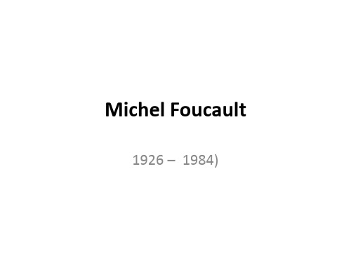 Michel Foucault