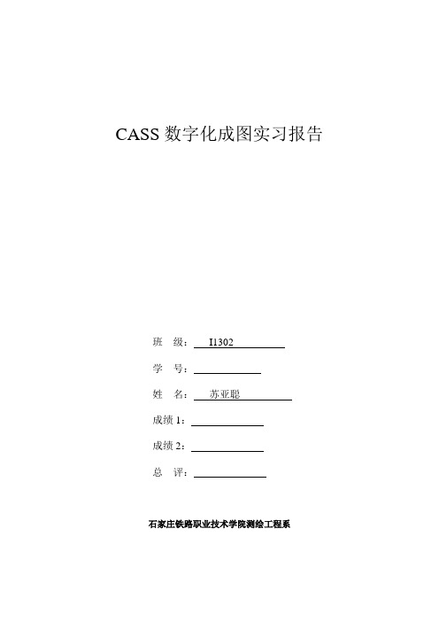 数字化侧图上机实习报告