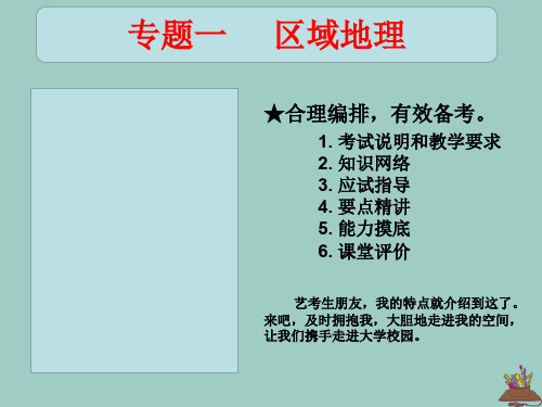 (全国通用)2020高考地理艺考生文化课专题一区域地理课时2中国地理课件