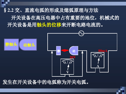 电力牵引供变电技术  第二章-交、直流电弧的形成及熄弧原理与方法