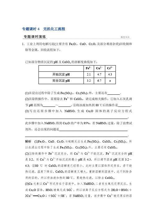 2016届高考化学二轮复习专题基础练专题3专题课时4(江苏专用含解析)