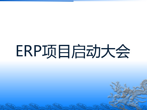 ERP项目启动大会