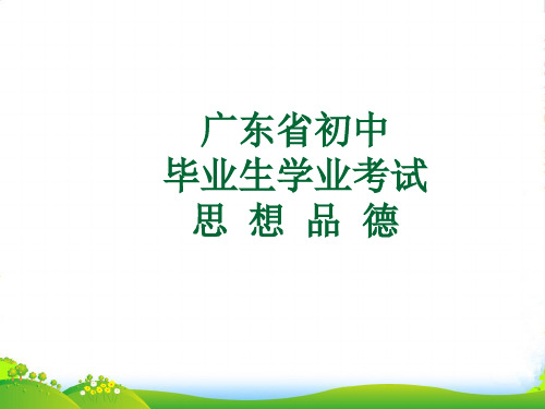 广东省中考政治-辨析题专题复习课件 粤教版