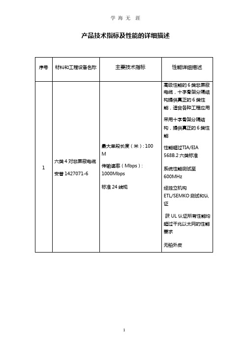 产品技术指标及性能的详细描述.pptx