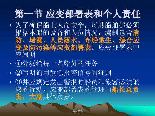 应变部署表和程序培训资料.ppt