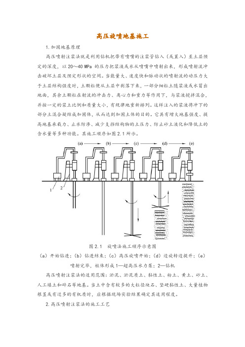 高压旋喷地基施工