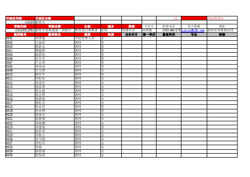 班班通教师登记表来集一中