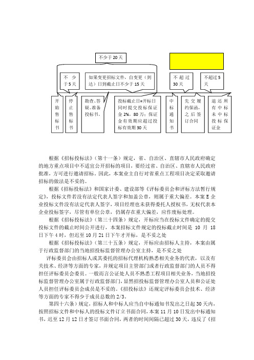 招标投标案例分析整理,格式不怎么好 大家将就看看