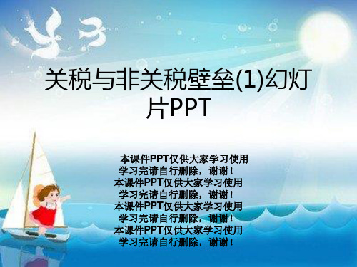 关税与非关税壁垒(1)幻灯片PPT