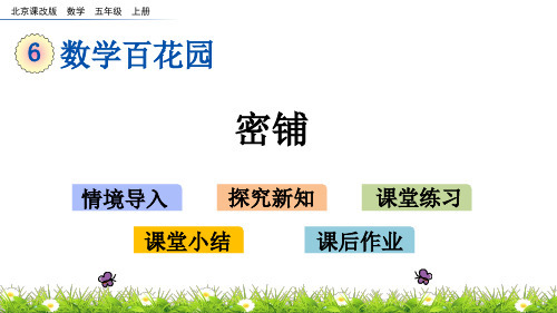 北京课改版五年级数学上册第五单元《数学百花园》课件