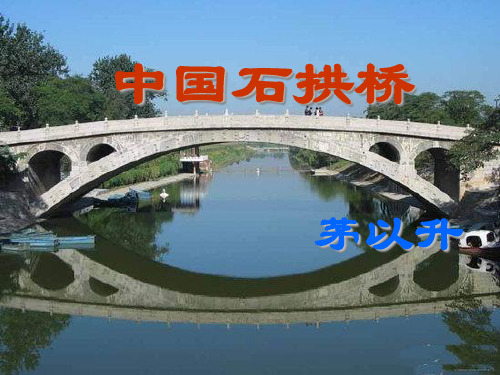 第18课《中国石拱桥》课件++2024—2025学年统编版语文八年级上册