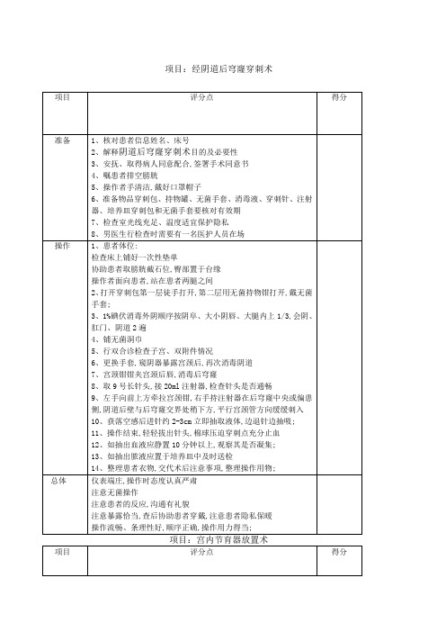 妇产科技能培训