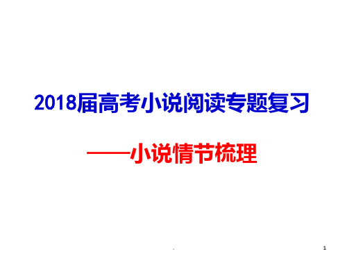 小说情节梳理 终版PPT课件