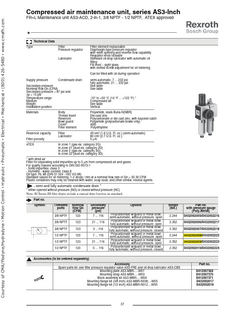 AS3-Inch FR+L维护单元说明书