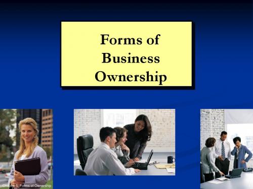 Forms of Business Ownership