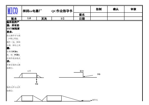 SMT车间完全作业指导书手册