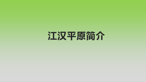 江汉平原简介