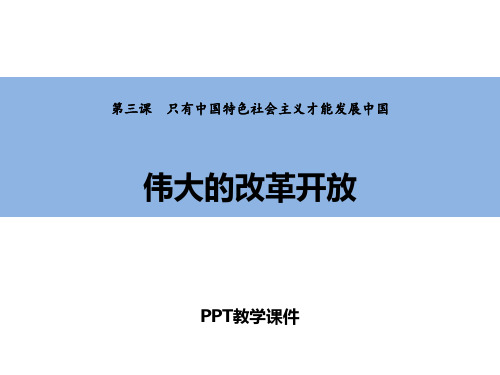 1 第一框 伟大的改革开放精品课件