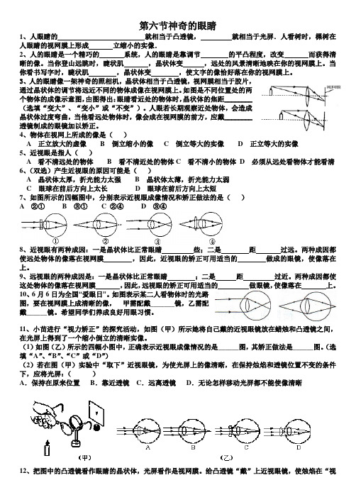 第六节神奇的眼睛(题)