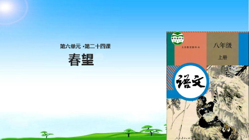 部编版人教版八年级语文上册《春望》(部编)课件