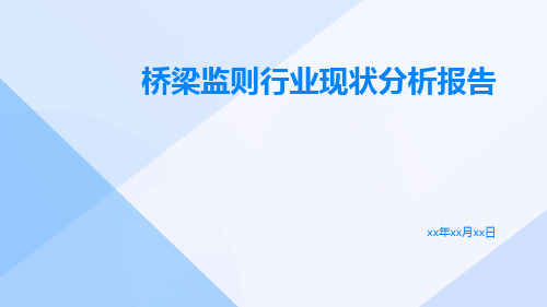 桥梁监则行业现状分析报告