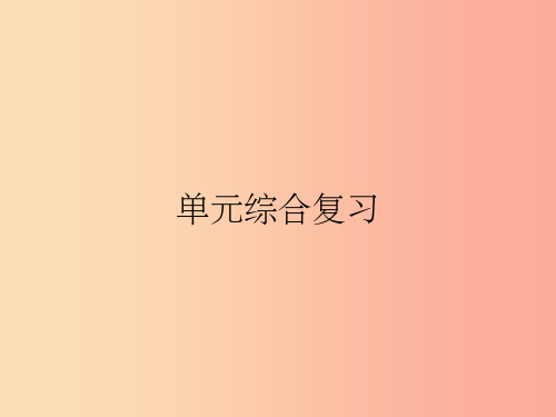 九年级政治全册 第三单元 融入社会 肩负使命单元综合复习课件 新人教版