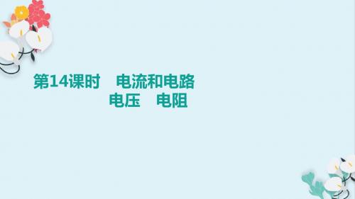 江西省2019中考物理一轮专项第14单元电流和电路电压电阻课件(含答案)112