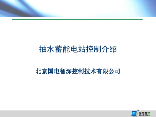 抽水蓄能电站控制介绍