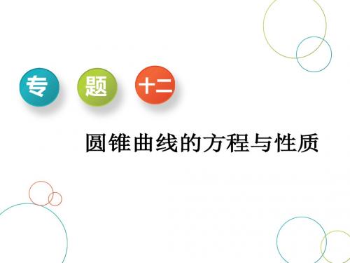 2019年高考数学(理科·重点生)高考专题辅导专题十二  圆锥曲线的方程与性质