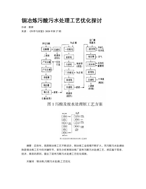 铜冶炼污酸污水处理工艺优化探讨