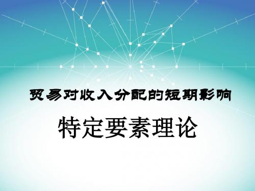 4.特定要素模型