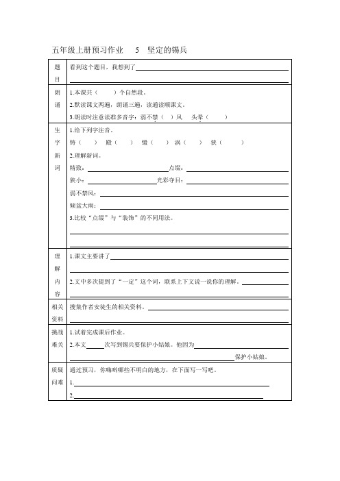 5坚定的锡兵