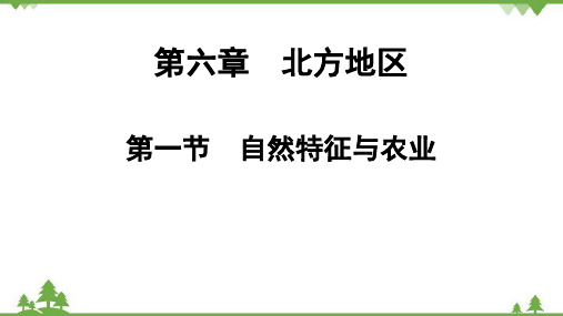 人教版地理八年级下册第六章 第一节 自然特征与农业  课件(共27张PPT)