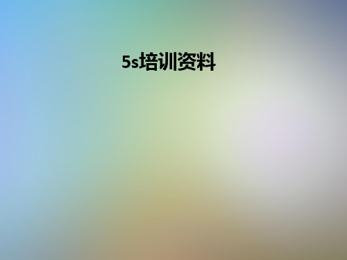 5S培训资料