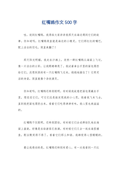 红嘴鸥作文500字