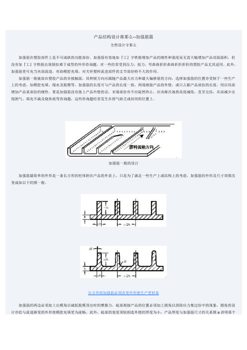 产品结构设计准则-加强筋篇