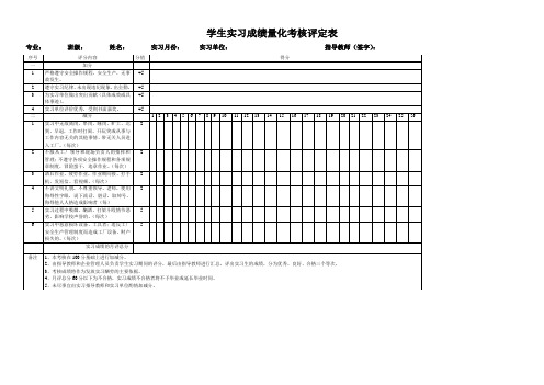 实习检查记录本