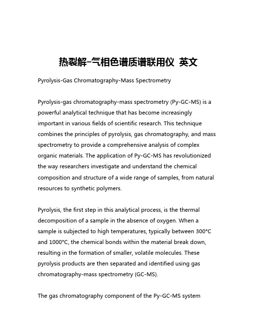 热裂解-气相色谱质谱联用仪 英文