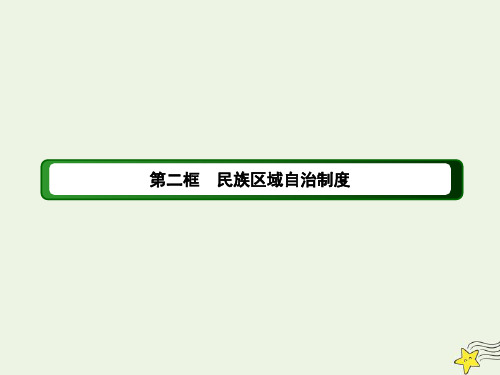 2020_2021学年新教材高中政治第二单元人民当家作主第六课我国的基本政治制度2民族区域自治制度课