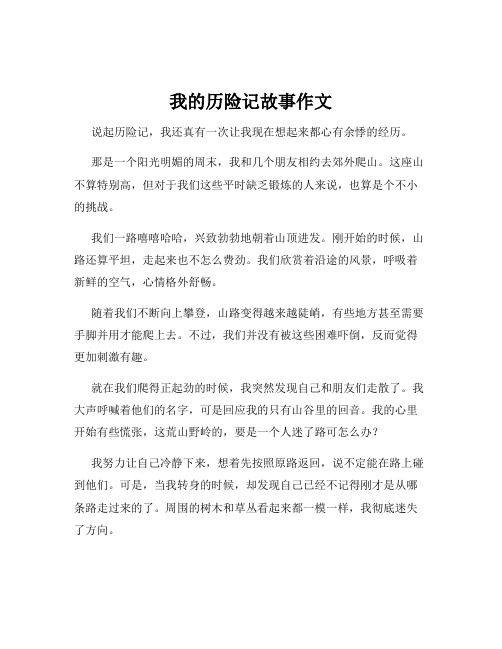 我的历险记故事作文