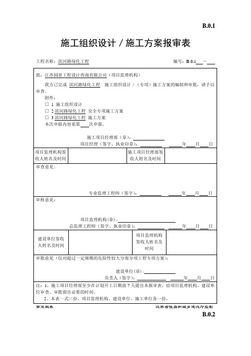 开工报告报审