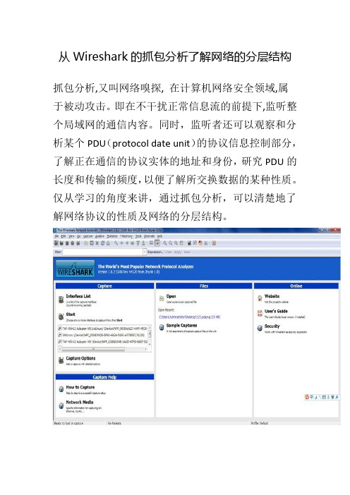 从Wireshark的抓包分析了解网络的分层结构