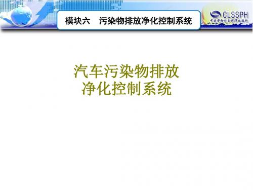 汽车污染物排放净化控制系统课件