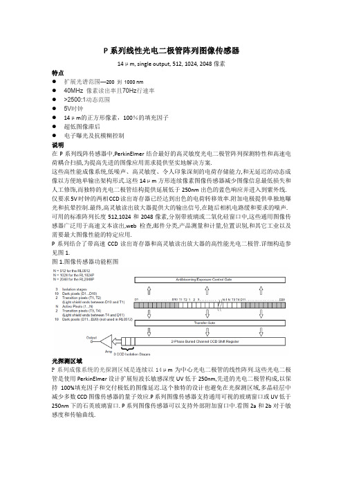 P系列线性光电二极管阵列图像传感器