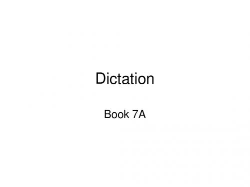 Dictation